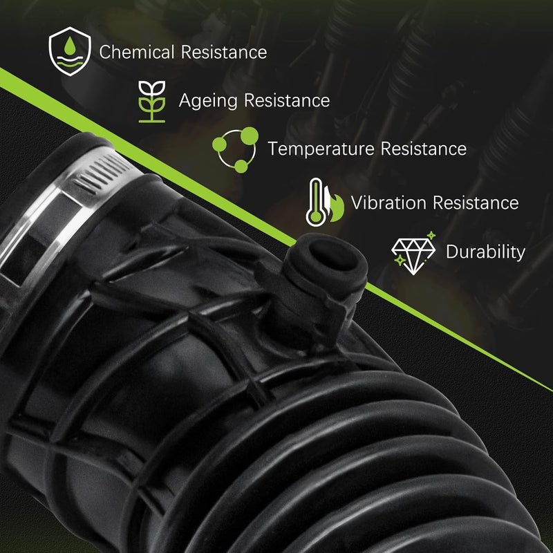 VINMS 17228-R42-A00 Engine Air Intake Hose Tube With Clamps for Honda 2008 2009 2010 2011 2012 Accord,2012 2013 2014 2015 Crosstour - Image 5